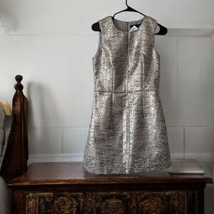 Vintage French Connection Metallic Mini Dress